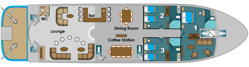Galapagos Paradise Dreams - Main Deck